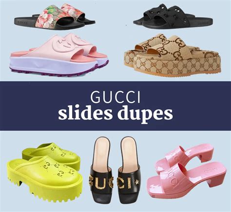 gucci dupe slides|gucci platform slides dupe.